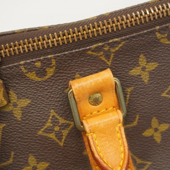 LOUIS VUITTON Authentic Brown Monogram Keepall 55 Boston Bag - Picture 9 of 14